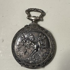 montre gousset course hippique chevaux  cavaliers Framier