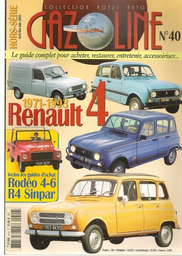 Gazoline renault 4 1971 - 40,