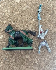Warhammer Bretonnian Grail Knight w/ Lance Metal w/ Horse OOP Z