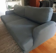 Canapé 2 Places  Ampm en lin gris