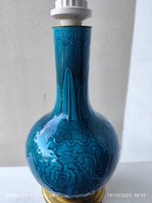  lampe Vase bleu Theodore Deck