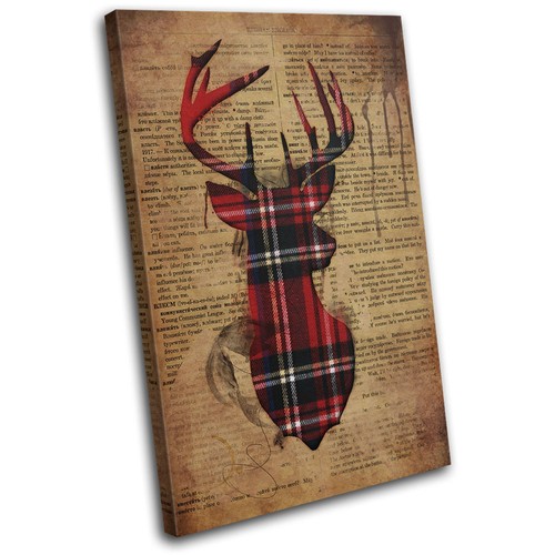 Shabby chic stag vintage - shabby,