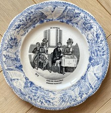 Assiette parlante en fine