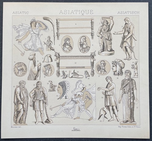 Costume historique asiatique - historique,