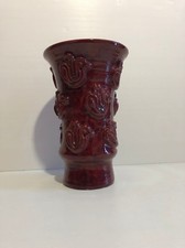 JEAN AUSTRUY, rare et grand Vase   CERAMIQUE , décor Oiseaux , circa 1950