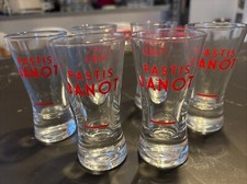 6 VERRES PUBLICITAIRE PASTIS