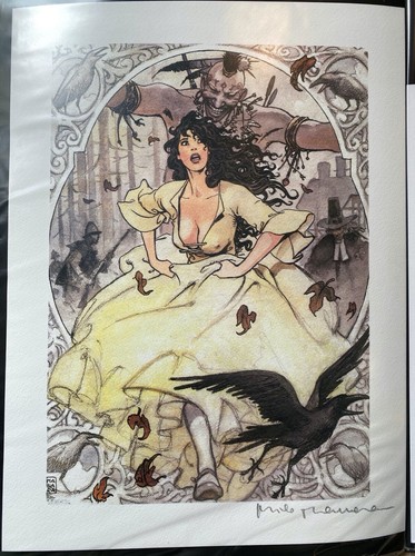Manara tirage imprimé signé - manara,