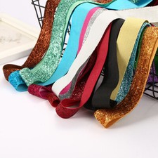 22.5m Paillettes Sequin Velours Ruban Simple Visage Bord Sangles pour Cousue Art