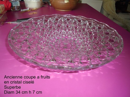 Ancienne coupe fruits en - ancienne,