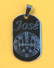 pendentif acier personnalisé