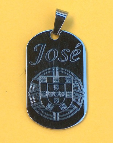 Pendentif acier personnalisé - acier,