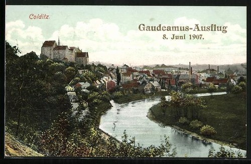 Carte postale colditz - postale,