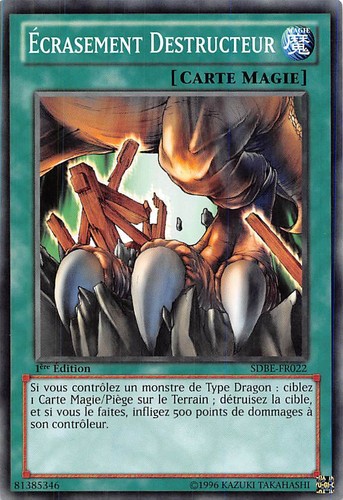 Ecrasement - yu-gi-oh,