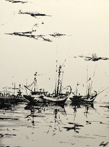 Estampe sur papier - papier, carton