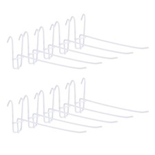 10 Crochets Pour Grillage, Crochet En Fer Pour Grillage De 8 Pouces, Blanc