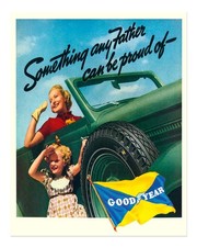 Publicité voiture vintage art