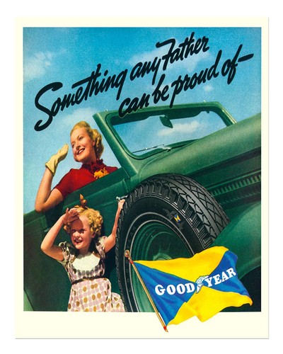 Publicité voiture vintage art