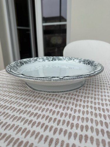 Plat tarte sur pied motif - plat,