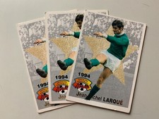 LOT 3 CARTES FOOTBALL PANINI - 1994 - EQUIPE DE ST ETIENNE - JEAN MICHEL LARQUE