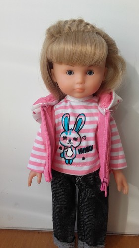 Tenue manteau lapin rose