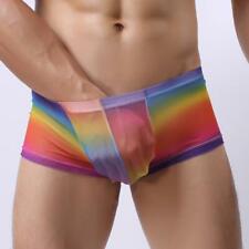 BOXER ARC EN CIEL TRANSPARENT M L XL SEXY HOMME UNDERWEAR MAN MANN GAY DESSOUS