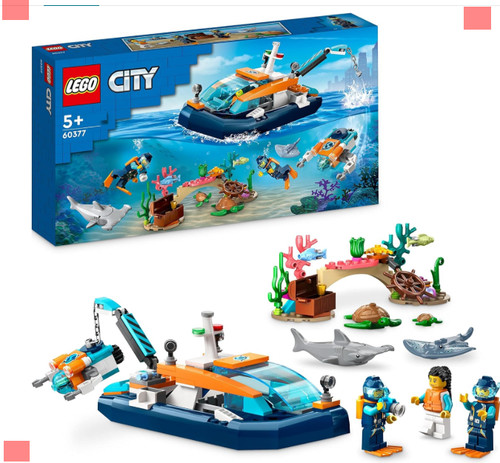 Lego city 60377 le - city, bateau
