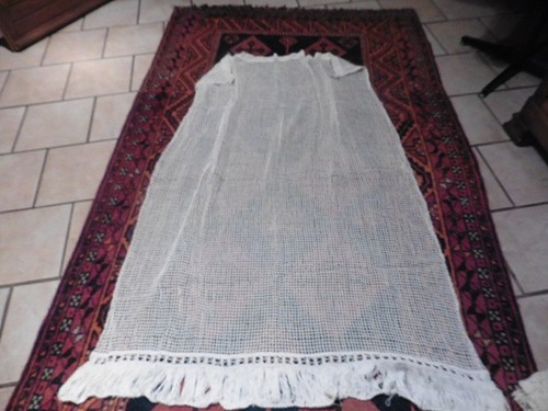 Ancien rideau panneau filet - rideau, en