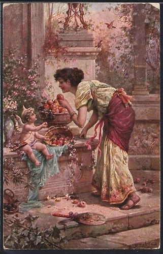 Carte postale artiste hans - postale, d'artiste