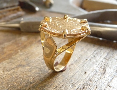 Bague pièce carats corps - carats,