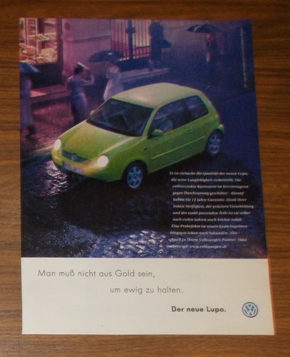 Rare advertising lupo you - -,