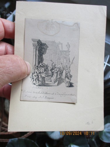 Ancienne gravure religieuse - gravure,