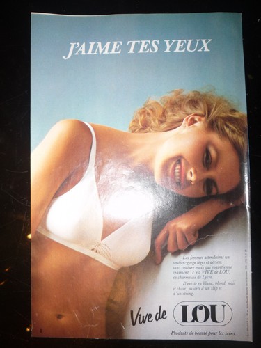 Publicite soutien gorge lou - gorge,