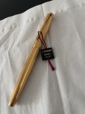 STYLO PLUME PARKER CLUB VERMEIL 925  - PLUME OR 750 K EXTRA FINE - RARE