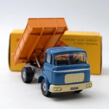 Dinky Toys 585 - BERLIET Gak benne basculante Bleu/Orange 1:43 - Atlas