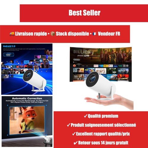 Mini projecteur portable - mini, 4k