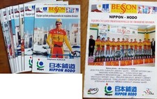 Cyclisme - 12 cartes équipe BESSON CHAUSSURES année 1999 + Guide