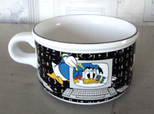 Grand bol ou tasse Donald Disney Studio Moonflower ordinateur noir et blanc