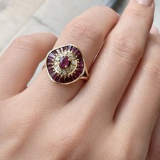 Bague vintage style art deco