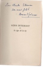 Armand SALACROU SENS INTERDIT avec ENVOI AUTOGRAPHE SIGNE Portrait de BEAUDIN