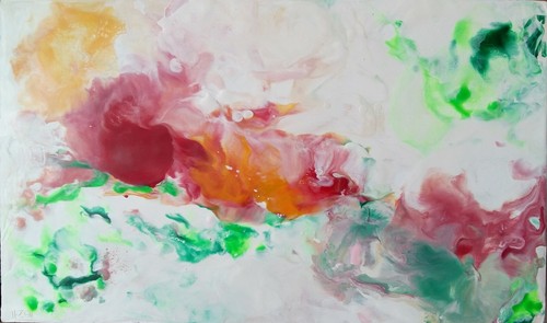 Peinture cire paysage - peinture,