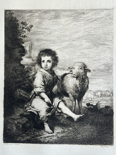 Murillo gravure eau forte - murillo,