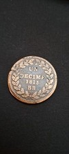1 Décime Louis XVII -1815 - BB " Au  L  Couronné "