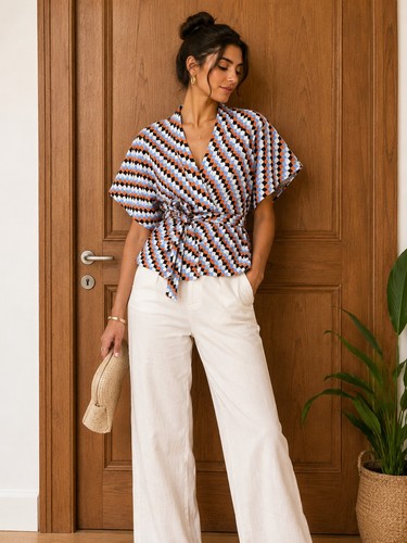 Blouse zapa cache cœur - blouse, à