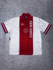 Ajax Amsterdam 1995  96 Home Shirt  Umbro x ABN Amro Retro Football Jersey