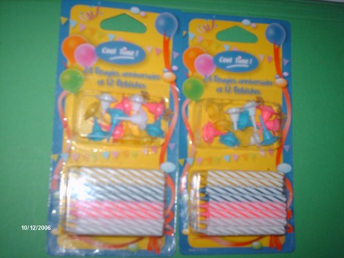 2pk joyeux anniversaire bougie - anniversaire,