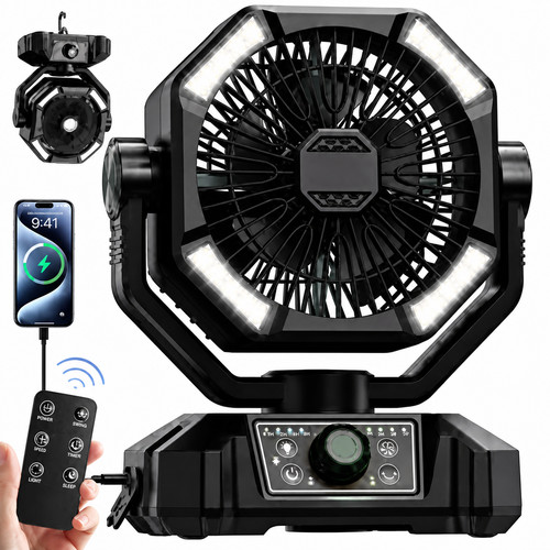 Ventilateur camping 20000mah - camping,