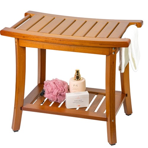 Banc douche bambou pour - banc, de
