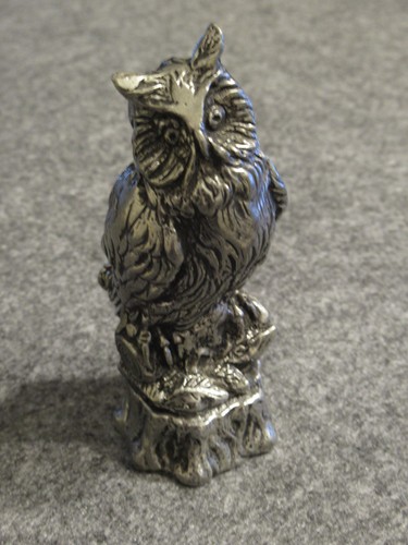 Figurine hibou etain 95 - hibou,