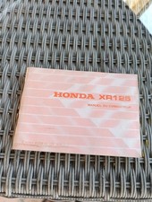 vintage manuel du Conducteur moto Honda CR125 
