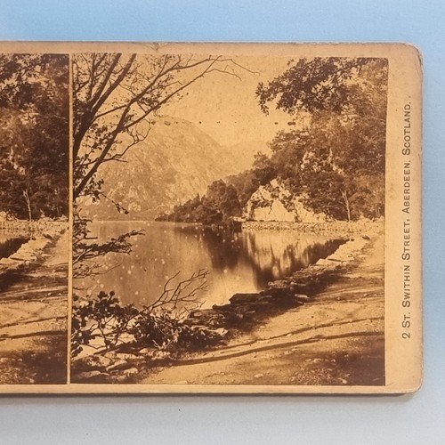 Stereoview card real photo - real,